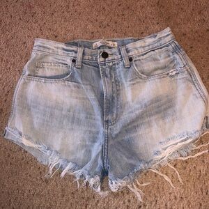 Abercrombie and Fitch high waisted jean shorts
